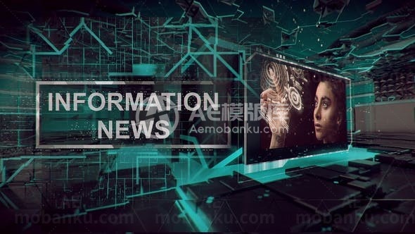 信息新闻特效AE模版