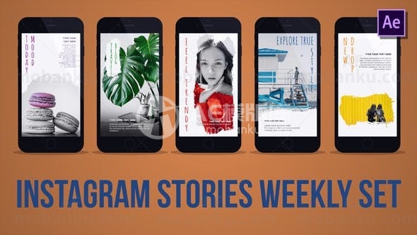 Instagram故事视频AE模版