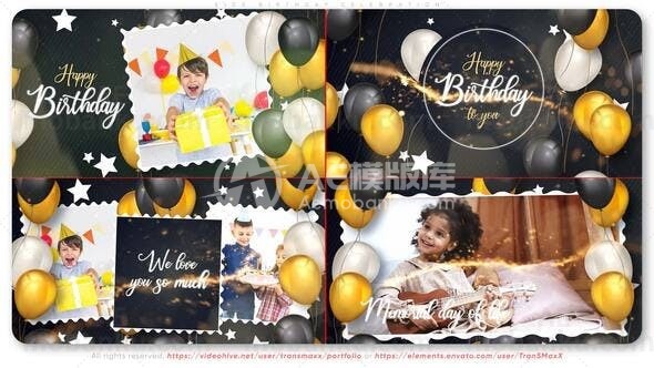 儿童生日庆典AE模版