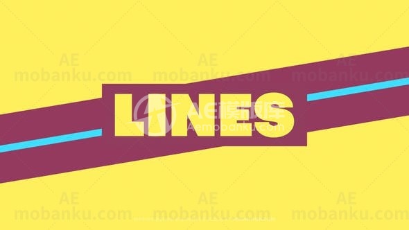 线条动态视频背景AE模板