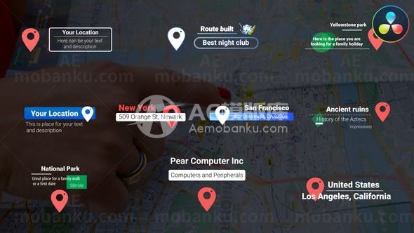 创意文字标题动画达芬奇模版