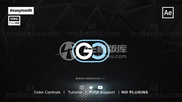 创意logo演绎动画AE模版