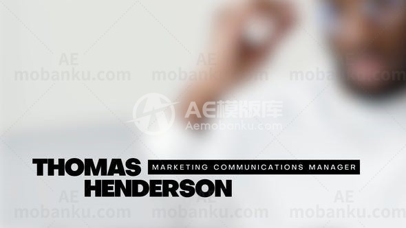 创意字幕条动画AE模板