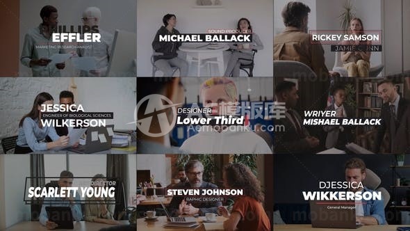 创意字幕条动画AE模板