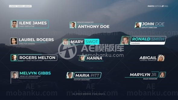 创意字幕条图片相册动画AE模板