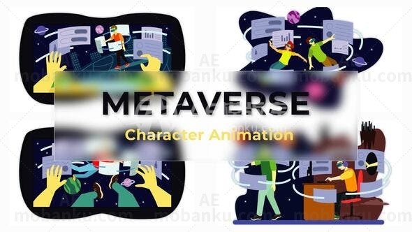 角色动画场景包MG动画AE模板