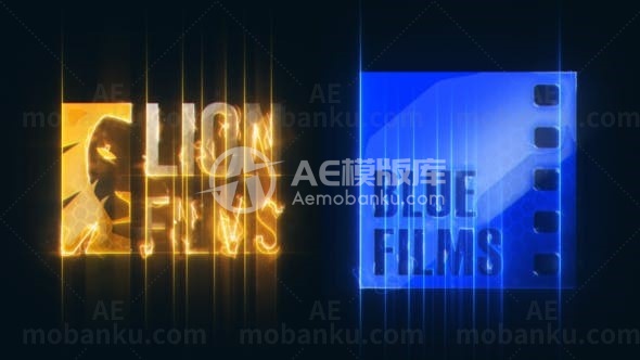 迷你电影logo演绎动画AE模板