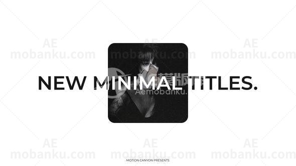 迷你文字标题动画AE模板