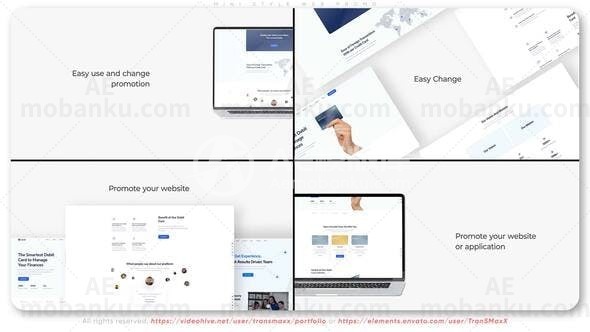 迷你风格网络促销动画AE模板