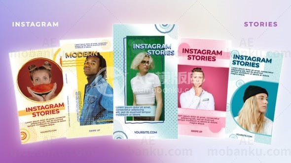 现代故事包AE模板