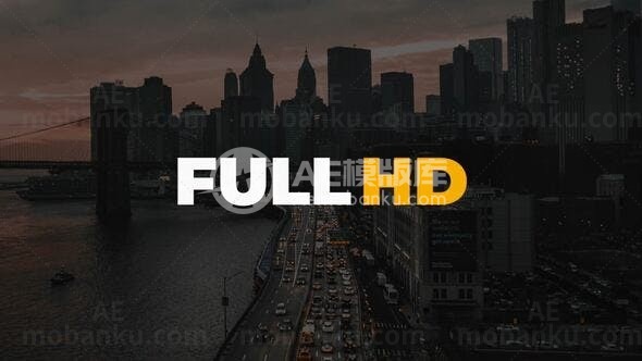 现代文字标题动画AE模板