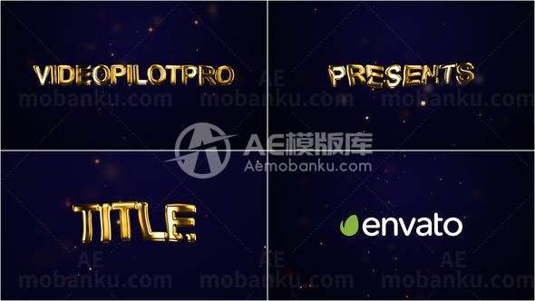 现代文字标题预告片AE模板