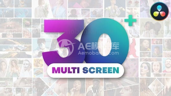 多屏幕视频开场AE模板