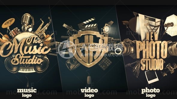 音乐照片视频logo演绎动画AE模板