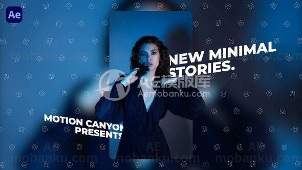 迷你Instagram图文动画AE模板