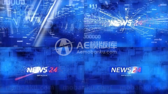 新闻电视栏目包装动画AE模板