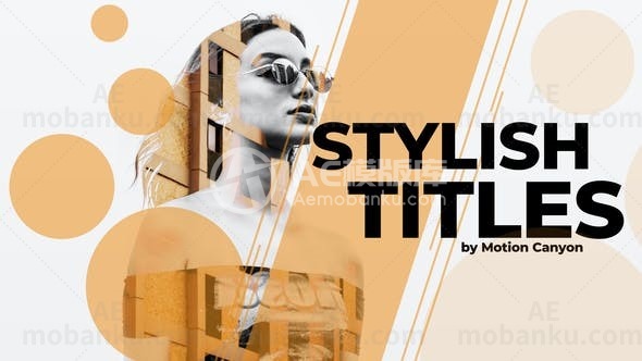 时尚文字标题动画AE模板