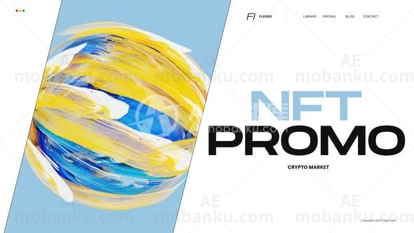 NFT元素包促销宣传动画AE模板