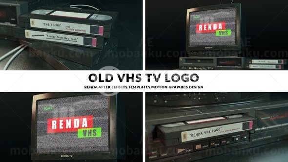旧电视logo演绎动画AE模板