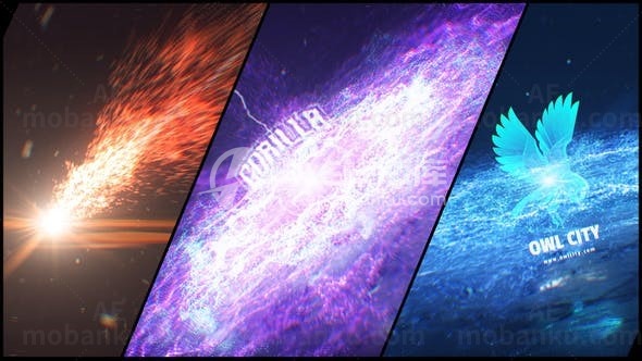 粒子logo演绎动画AE模板