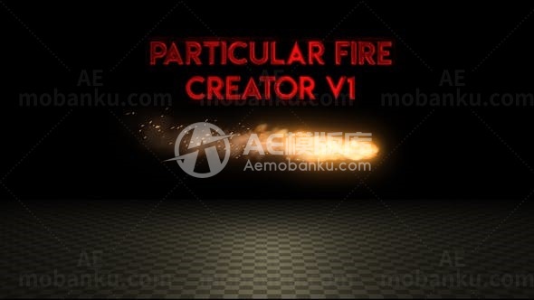 粒子火焰创意视频AE模板