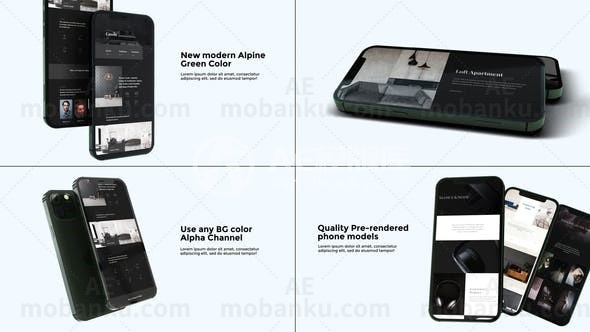 iphone 13手机宣传AE模板