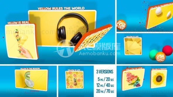 流行图文展示动画AE模板