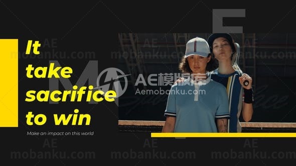 创意海报动画AE模板