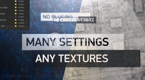 创意视频开场动画AE模版