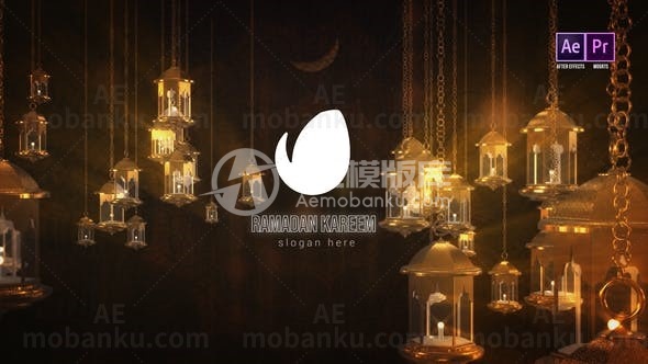 斋月创意视频开场AE模板