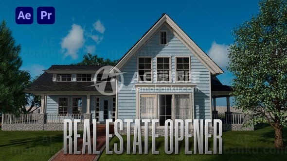 房地产视频开场动画AE模板