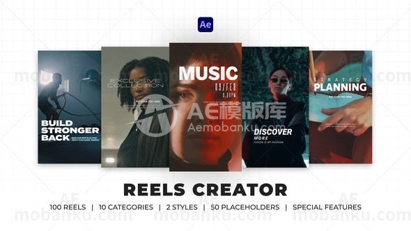 卷轴创造者动画AE模板