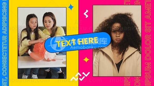 复古视频开场动画AE模板