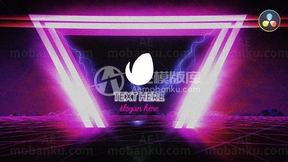 复古视频logo演绎动画AE模板