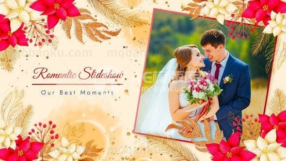 浪漫回忆相册动画AE模板