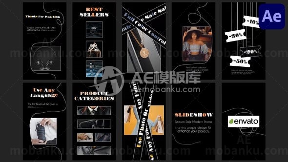 销售社交媒体促销动画AE模板