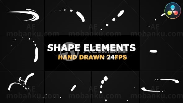 形状元素包达芬奇模板