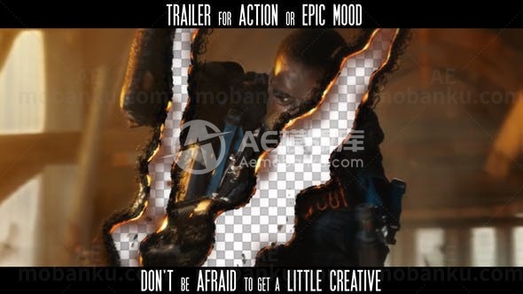 燃烧文字标题动画AE模板