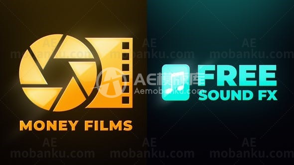 电影logo演绎动画AE模版