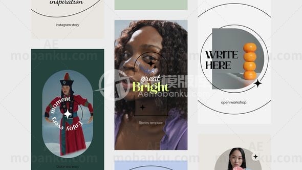 社交媒体Instagram故事AE模板