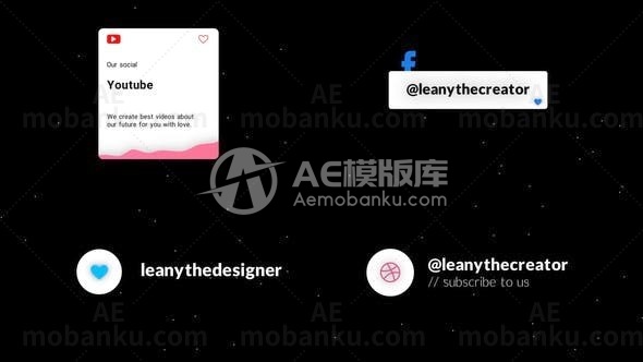 字幕条动画AE模板