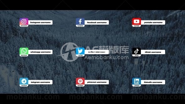 字幕条动画AE模板