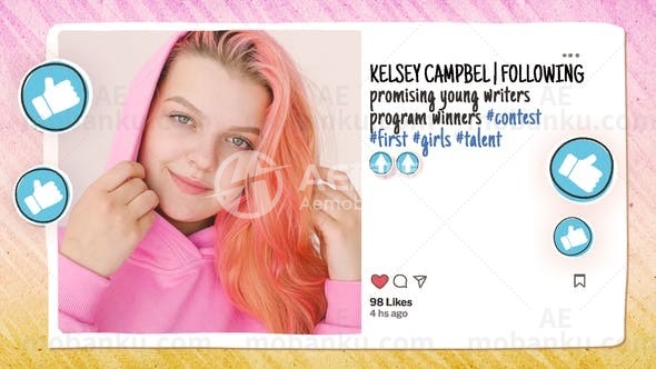 社交媒体包AE模板