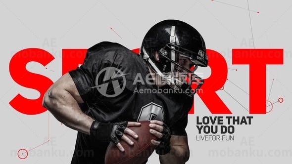 体育运动迷你动画AE模板