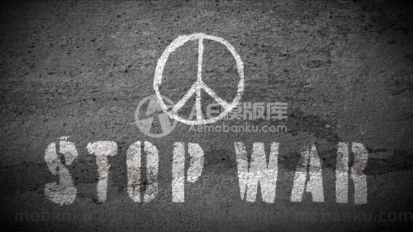 战争logo演绎动画AE模板