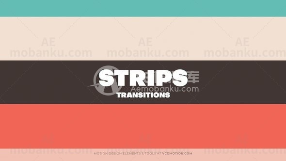 迷你转场过渡动画AE模板