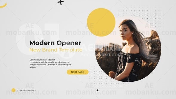 时尚介绍视频开场AE模板