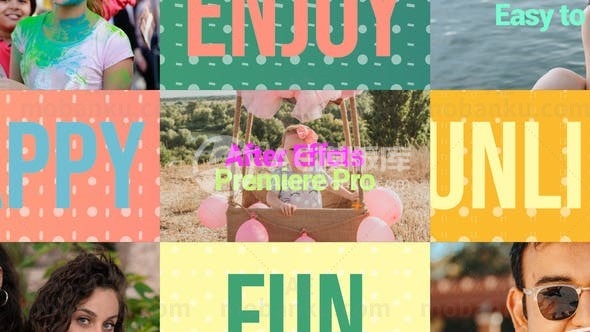 夏季视频开场AE模板