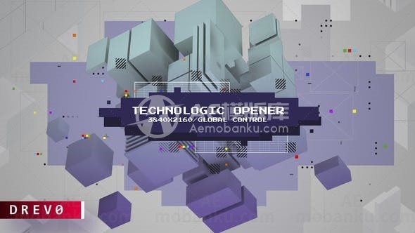 高科技视频开场动画AE模板