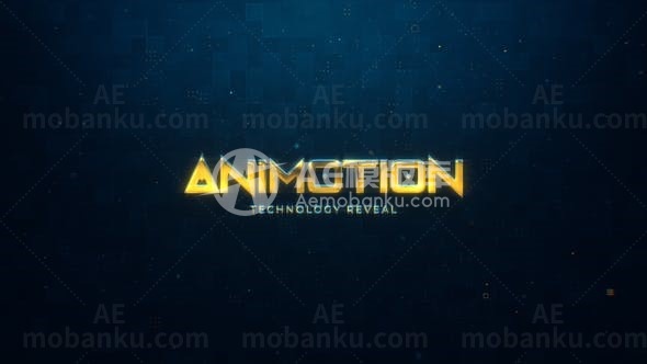 高科技技术icons动画AE模版